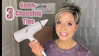 GAMECHANGING BLOWDRYING TIPS  Adding Volume Shine amp Correcting Cowlicks [upl. by Asiilanna]