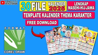 TEMPLATE KALENDER 2025  DOWNLOAD TEMPLATE KALENDER TERBARU [upl. by Enajharas]