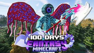 I Survived 100 Days in FANTASY Minecraft RPG [upl. by Abrahamsen722]