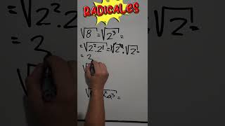 TENÉS que saber como EXTRAER factores del RADICAL maths aprendematematicas radicales [upl. by Kletter609]