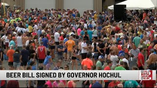 Gov Hochul Signs Bill Allowing Beer to be Served at Boilermaker PostRace Party [upl. by Mccafferty]