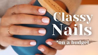 How to At Home Manicure  DIY Natural Nails with Salon Results [upl. by Atiluap576]