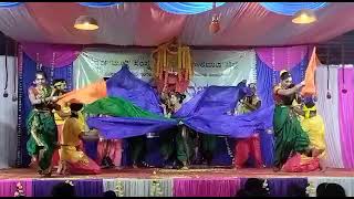 Jhakkanakka GROP folk dance performed by BHAVANI DANCE ACADEMY DHARWAD [upl. by Haodnanehs]