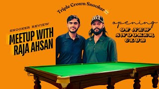 Snooker in Pakistan  Review a snooker club with Trickshots  Met RajaAhsanSnooker [upl. by Nonnag387]