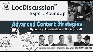 LocDiscussion  Advanced Content Strategies Roundtable [upl. by Sarette]