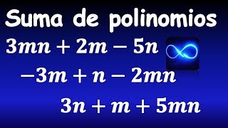 76 Suma de polinomios con dos variables MUY FÁCIL [upl. by Ahsaten]