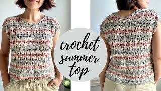 Sleeveless Crochet Summer Top [upl. by Googins722]