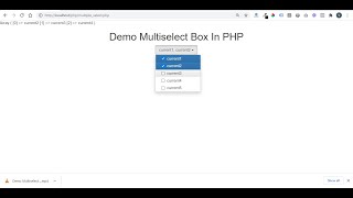 Multiple select dropdown with checkbox in php [upl. by Damales526]