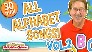 All ALPHABET Songs Vol 2  30 Minutes of Alphabet Songs for Kids  Jack Hartmann [upl. by Nary894]