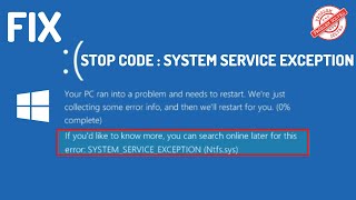 Fix Stop code SYSTEMSERVICEEXCEPTION Ntfssys nvlddmkmsys [upl. by Feinstein376]