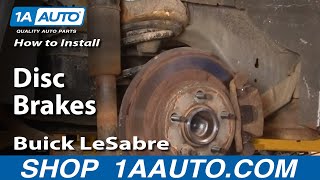 How To Replace Rear Brakes 0005 Buick LeSabre [upl. by Stanley]