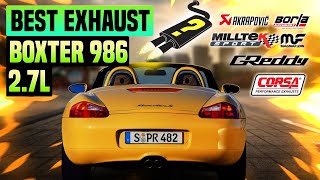 Porsche Boxster 986 Exhaust Sound 27L 🔥 AccelerationReviewUpgradeMuffler DeleteFabspeedMods [upl. by Tellford]