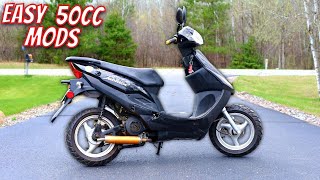 EASY 50cc GY6 SCOOTER MODS to change performance [upl. by Mayeda853]