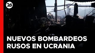 Continúan los bombardeos rusos en la guerra en Ucrania [upl. by Jaycee103]