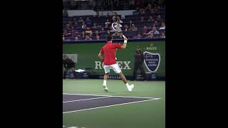 Rare Djokovic Trick Shot 🤯 [upl. by Ecyt]