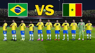 Brazil vs Senegal  Penalty Shootout 2023  Neymar vs Mendy  eFootball PES Gameplay [upl. by Ameen]