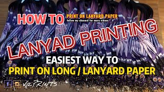 PRINT ON LANYARD PAPER WITH EPSON L121L120L1300 Step by Step Tagalog Tutorial [upl. by Angrist]