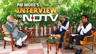 LIVE PM Modis interview to Akhilesh Sharma and Vikas Bhadauria of NDTV [upl. by Kunkle]