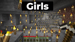 boys vs girls playing minecraft [upl. by Haramat686]