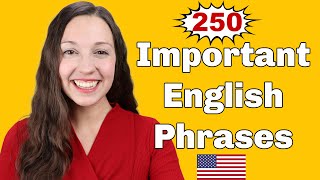 250 Important English Expressions for daily conversation [upl. by Eolhc]