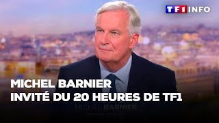 Le nouveau Premier ministre Michel Barnier invité du 20 heures de TF1 [upl. by Kcirrek379]