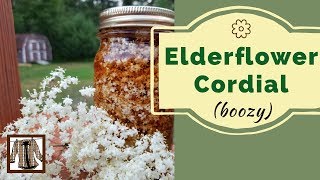 Elderflower Cordial made with brandy and elderberry blossoms [upl. by Torrin]