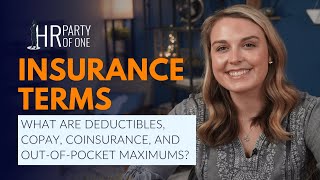 Deductibles Copay Coinsurance and OutofPocket Maximums [upl. by Enelym]