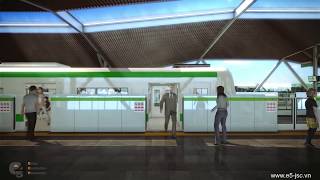 3D Visualization Film  Hanoi Metro Line 2  Đường tàu điện ngầm Hà Nội [upl. by Kila974]