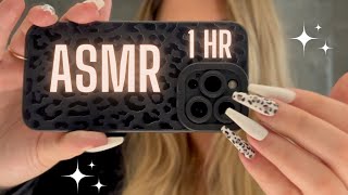 ASMR Camera Tapping amp Scratching for 1 HOUR w Long Nails ✨ No Talking [upl. by Alberic]