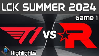 T1 vs KT Highlights Game 1 LCK Summer 2024 T1 vs KT Rolster by Onivia [upl. by Sigler]