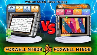 FOXWELL NT809 vs NT909 Choosing the Right Scan Tool for Your Budget [upl. by Wivinia]