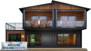 Barn Homes Double Story Flat Pack House with Bathroom and Kitchen Foldable Review [upl. by Ansaev]