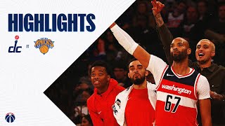 Highlights Washington Wizards defeat New York Knicks  101823 [upl. by Elmajian]