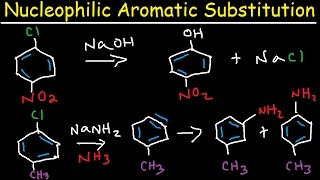 Nucleophilic Aromatic Substitution Reaction Mechanism  Meisenheimer Complex amp Benzyne Intermediate [upl. by Ravert]