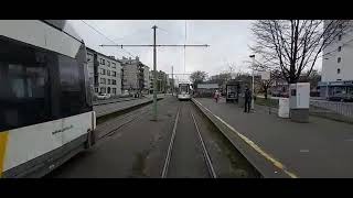 Tramoverlast Antwerpen Linkeroever halte Halewijn in 2020 toen nog zonder overlast [upl. by Andi]