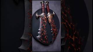 Forging the Legendary Blades of Chaos from God of War – LAVA Edition metalcraftsmanship diy [upl. by Siblee]