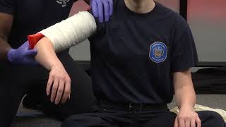 EMTParamedic Humerus Splint Demonstration [upl. by Whitby]