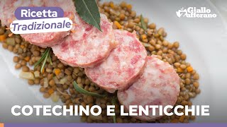 COTECHINO CON LENTICCHIE RICETTA PER CAPODANNO [upl. by Yorgo76]