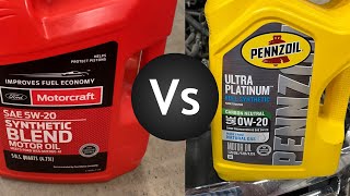 Motorcraft Synthetic Blend vs Pennzoil Ultra Platinum Full Synthetic Oil [upl. by Balduin]