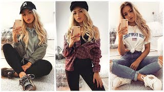 CASUAL OUTFITS WITH TRAINERS  SNEAKERS LOOKBOOK 2018 [upl. by Paley]