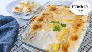 Kartoffelgratin einfach unglaublich cremig und lecker Die perfekte Beilage [upl. by Kyred724]