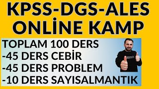 DEV KAMP DUYURUSU 2024 DGS KPSS ALES Online CANLI KAMP 100 DERS  2024dgs 2024kpss 2024ales [upl. by Rimola]