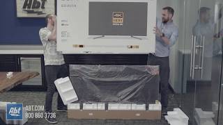 Sony XBR X950G Series Unboxing And Assembly  XBR65X950G [upl. by Ollayos]