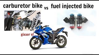 carburetor or fuel injected bike  gixxer sf [upl. by Rasla]