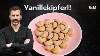 Rezept Vanillekipferl von Andreas Caminada  GaultMillau Schweiz [upl. by Nari]