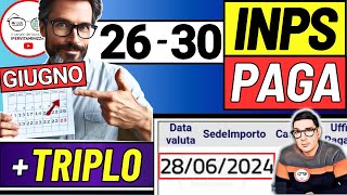 Inps PAGA 26  30 GIUGNO ➜ ANTICIPO DATE PAGAMENTI ASSEGNO DI INCLUSIONE ASSEGNO UNICO BONUS SFL [upl. by Naivart]