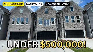 FULL HOME TOUR  New Construction Under 500K in Marietta GA [upl. by Matthew]