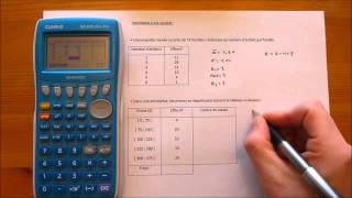 Comment calculer les principaux indicateurs statistiques sur une Casio graph 25 pro [upl. by Oigroig]