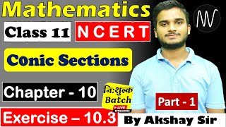 Conic Sections  Class 11  Exercise 103  NCERT SOLUTION  mathematicswithvishalkumar ​ [upl. by Fabyola]