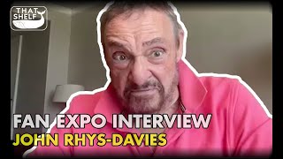 Interview  John RhysDavies on RAIDERS OF THE LOST ARK LORD OF THE RINGS and attending FanExpo [upl. by Necila]